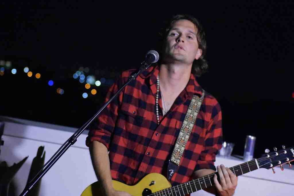 Bryce Fox's band performing at Live in The Sky Nashville