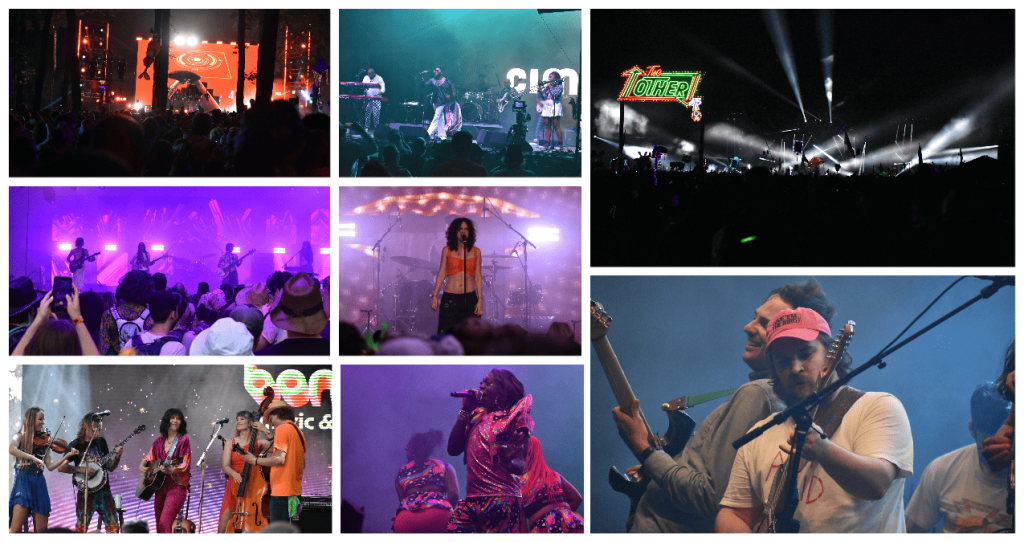 Bonnnaroo 2023 Thursday Collage of Artist Covered in Article