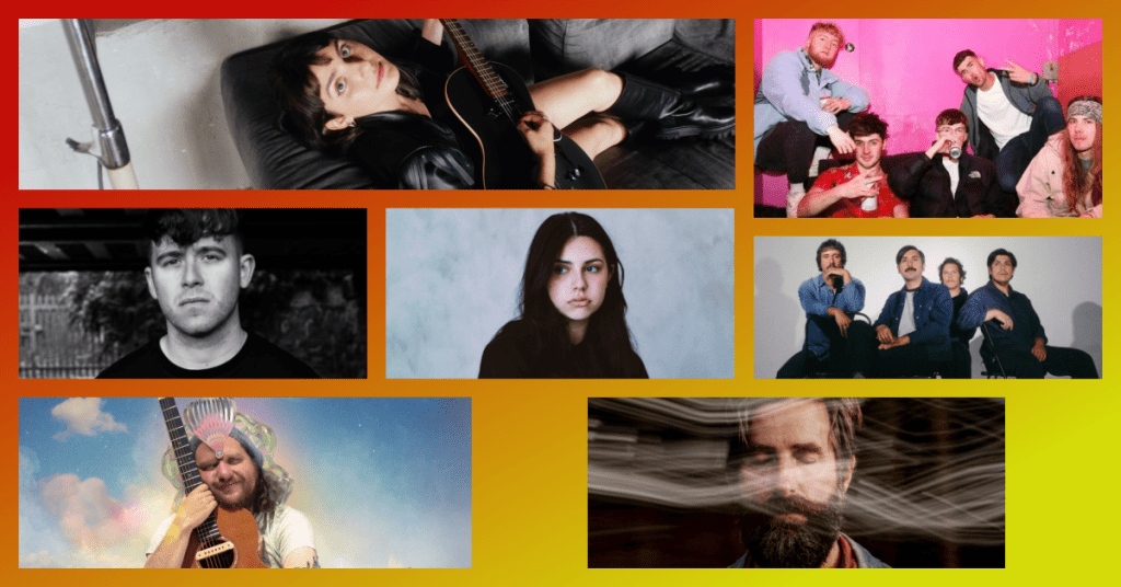 Collage of Artists Added to the East of 8th Spotify Playlist on January 22, 2024