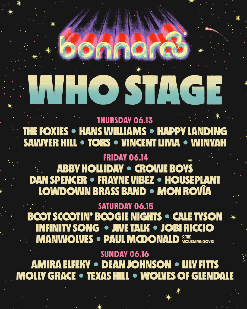Bonnaroo 2024 Who Stage Lineup