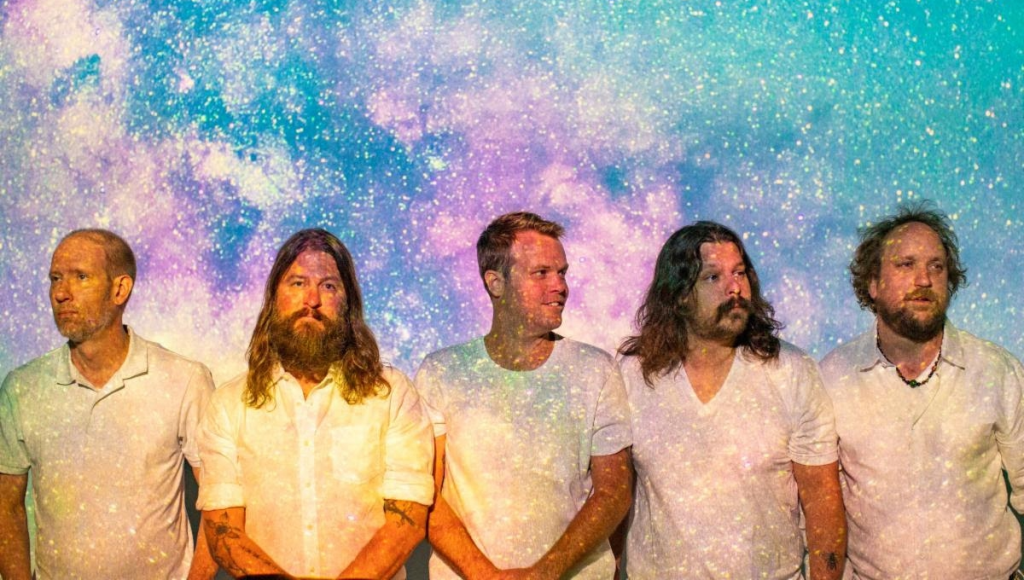 Greensky Bluegrass Band Photo with psychedelic space theme