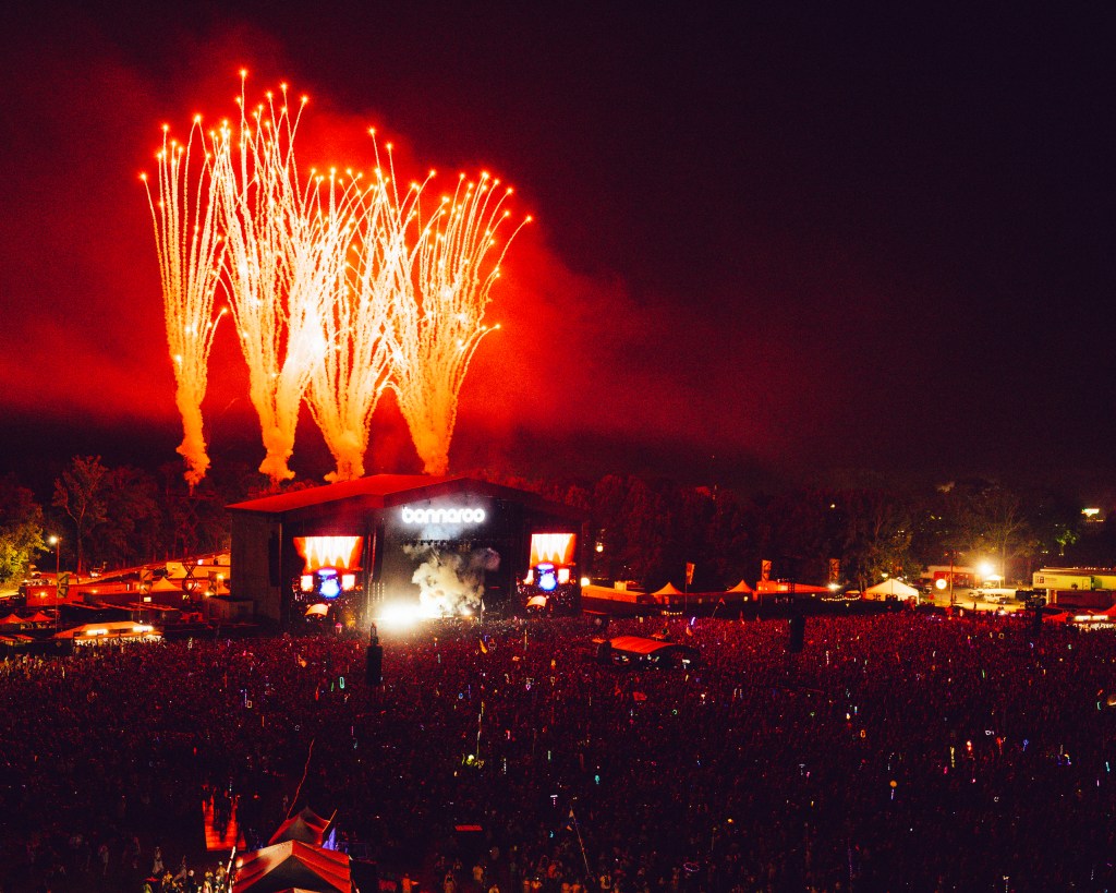 Aerial Photo of Post Malone at Bonnaroo 2024 - by Charles Reagan