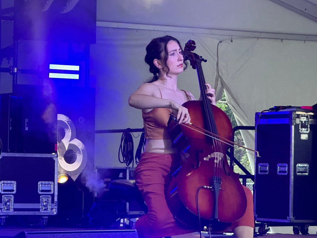 Vincent Lima performing on the Who Stage At Bonnaroo