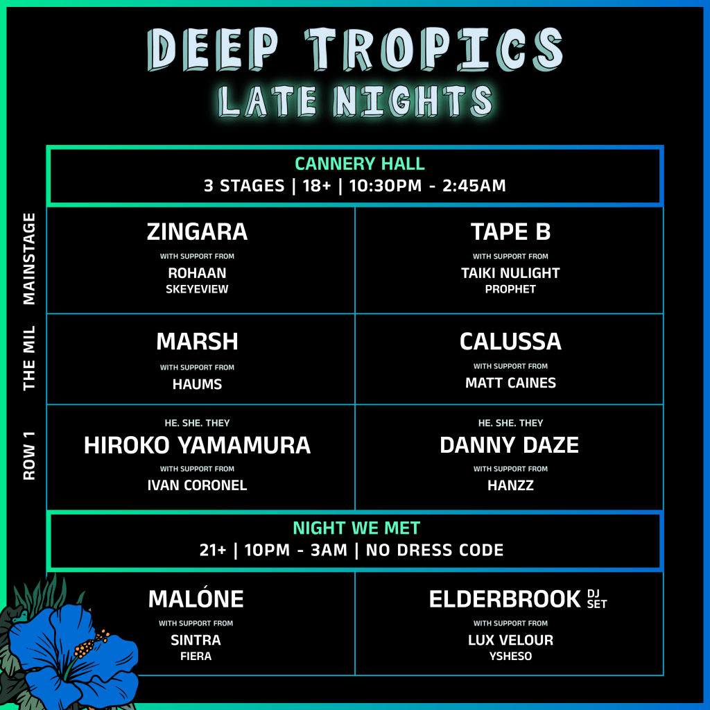 2024 Deep Tropics Music Festival Official After Party Shows