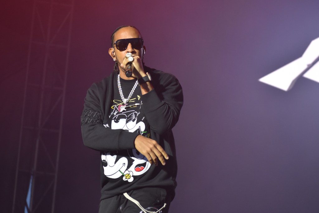Ludacris performing at the 