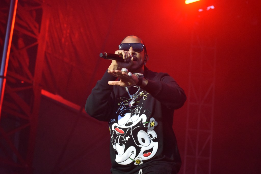 Ludacris performing at the 