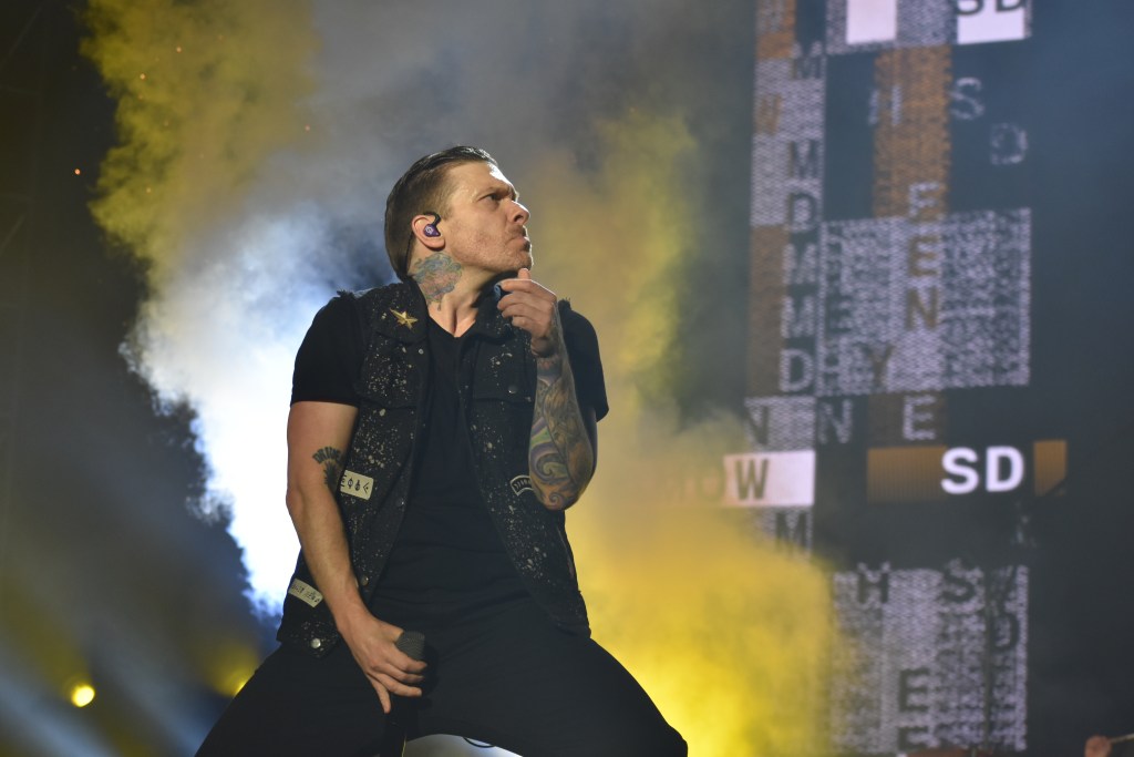 Shinedown performing at the 2024 South Star Music Festival