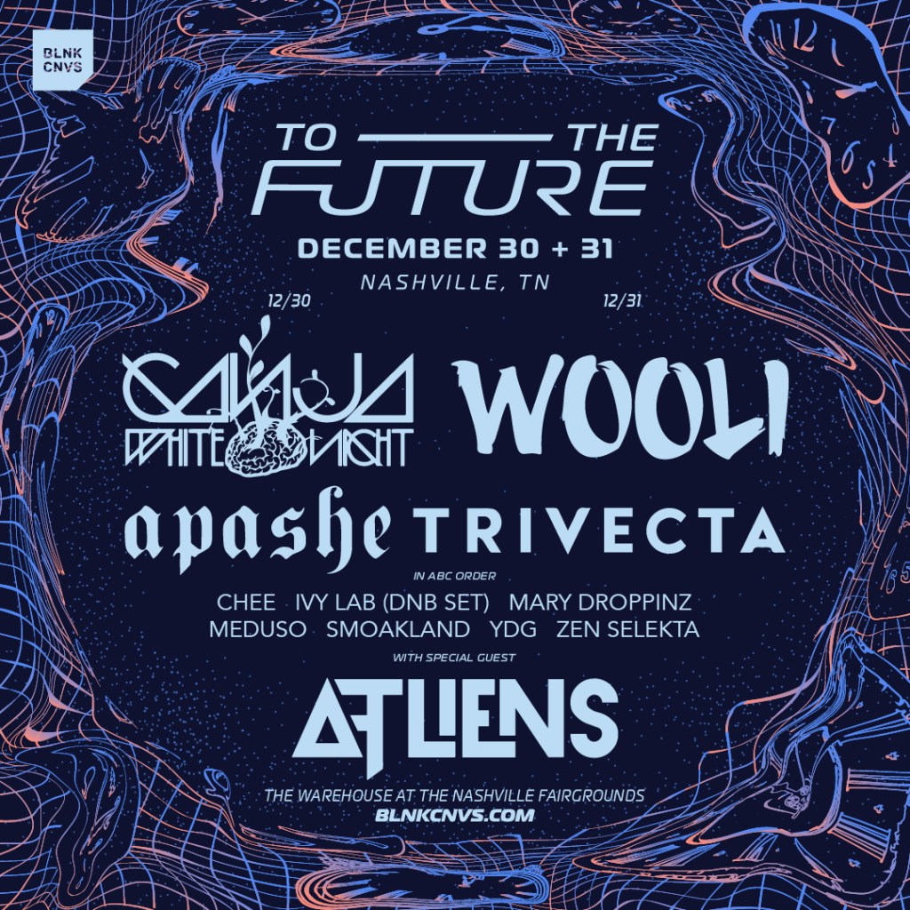 To The Future Concert Lineup Poster Featuring Ganja White knight and Wooli