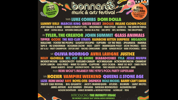 Bonnaroo 2025 Lineup Header