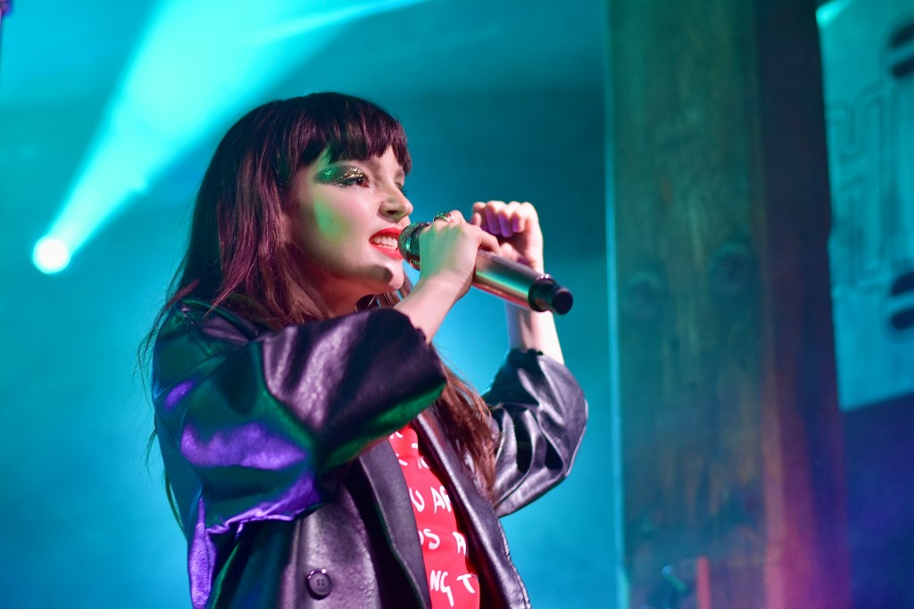 Lauren Mayberry performing at The Mil at Cannery Hall Nashville