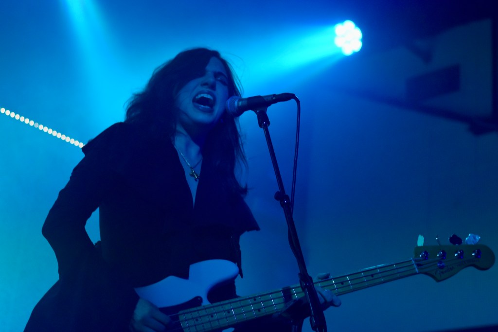 Julia Cumming of Sunflower Bean performing in Nashville Tennessee