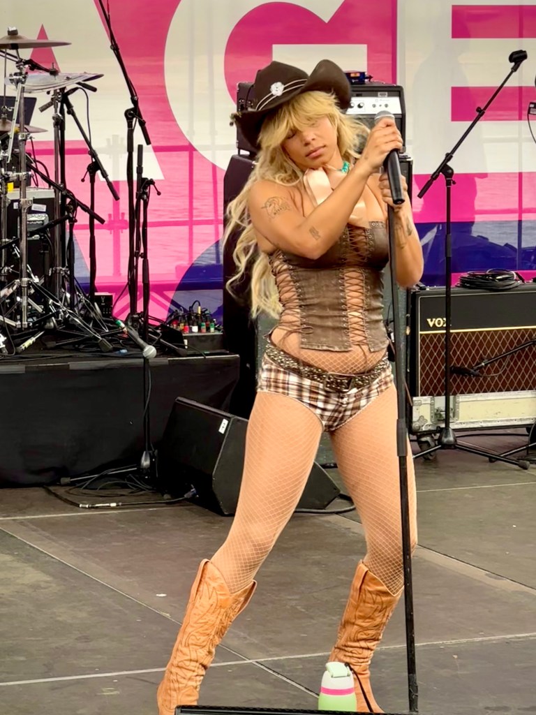 Tanner Addell performing at CMA Fest in Nashville