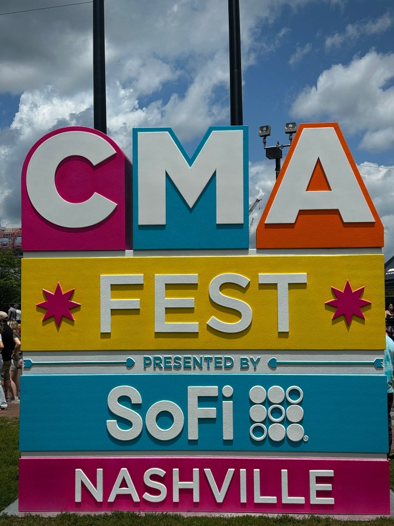 CMA Fest Nashville Greeting Sign
