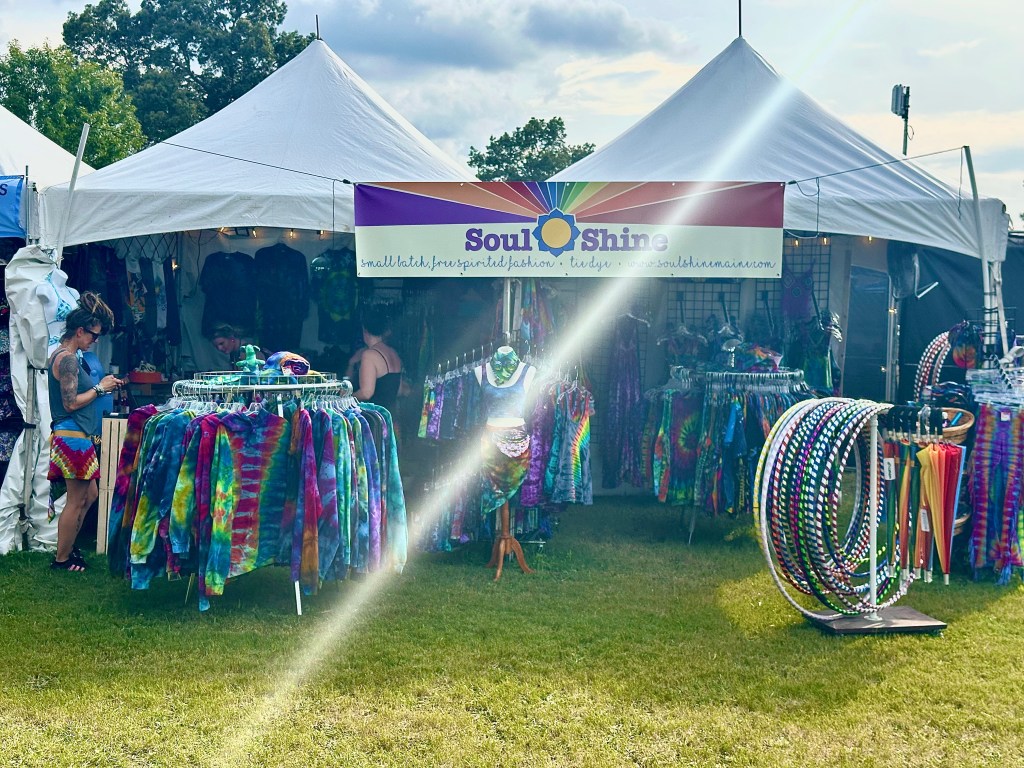 Vendor Soul Shine set up and ready for business on Thursday at Bonnaroo 2025