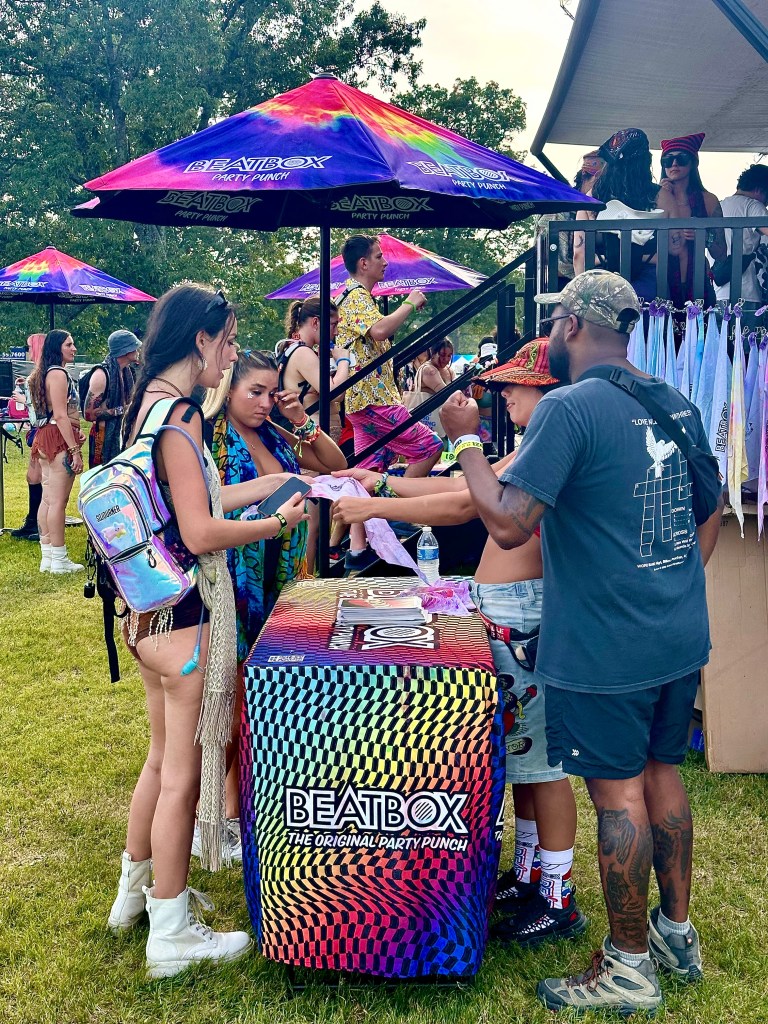Fans interact with Beat Box at Bonnaroo 2025