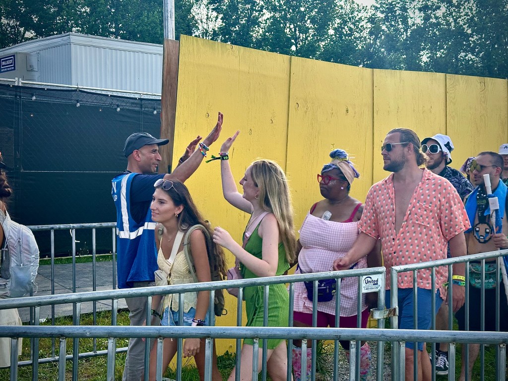 High fives and good spirits on Thursday at Bonnaroo 2025