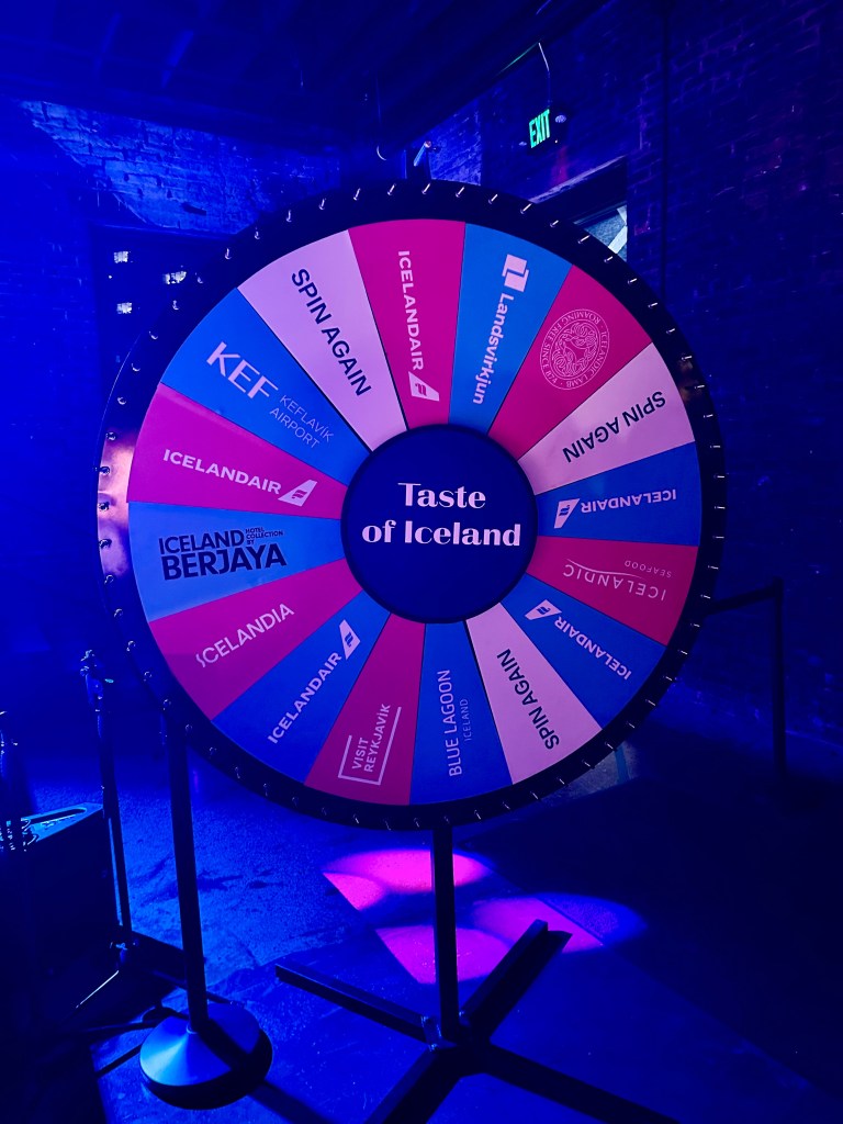 Iceland Air's wheel of prizes in Nashville