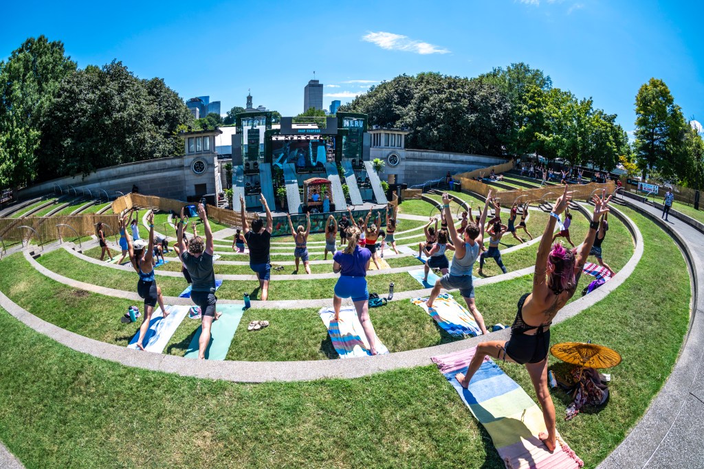 Yoga at Deep Tropics 2024 Photo by Keith Griner