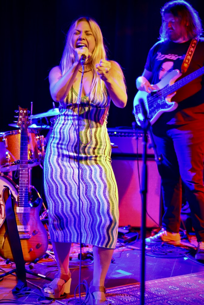 Maggie Koerner singing at Skinny Dennis in East Nashville