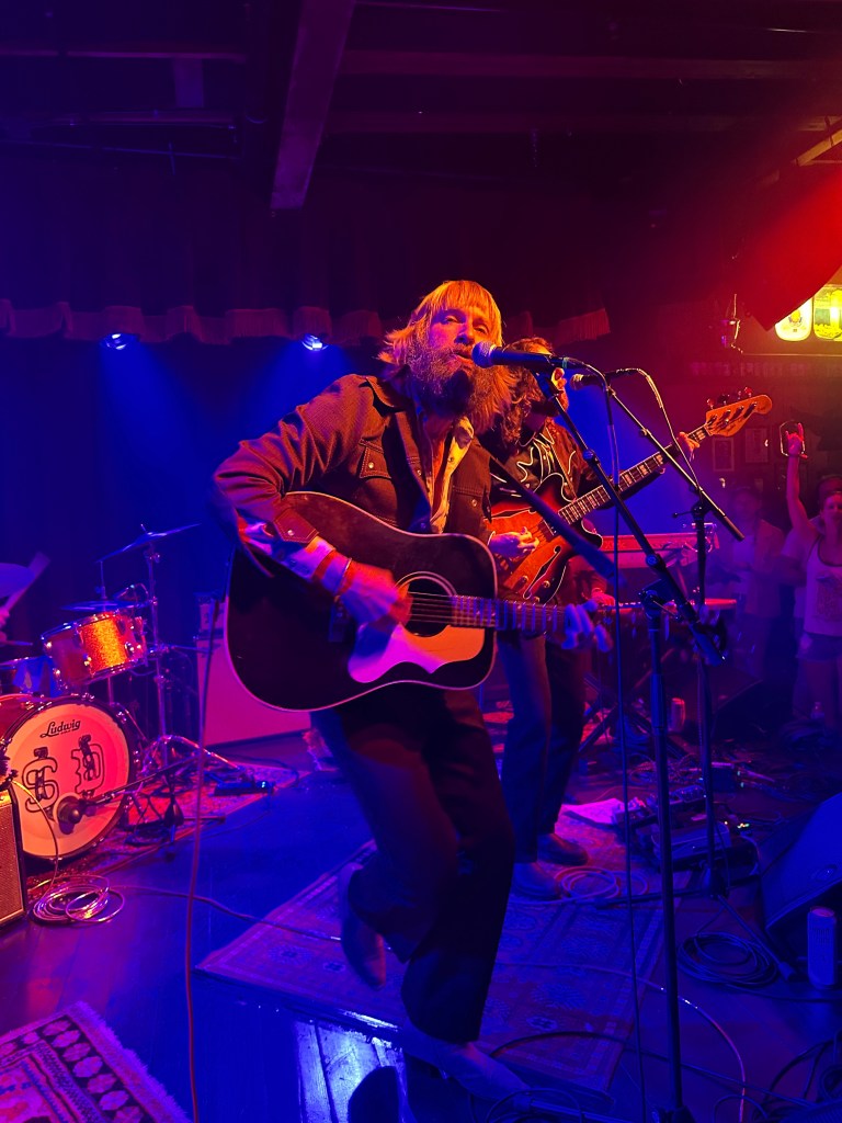 Paul McDonald singing at the album release show for "So Long To The Darkside" at Skinny Dennis in East Nashville