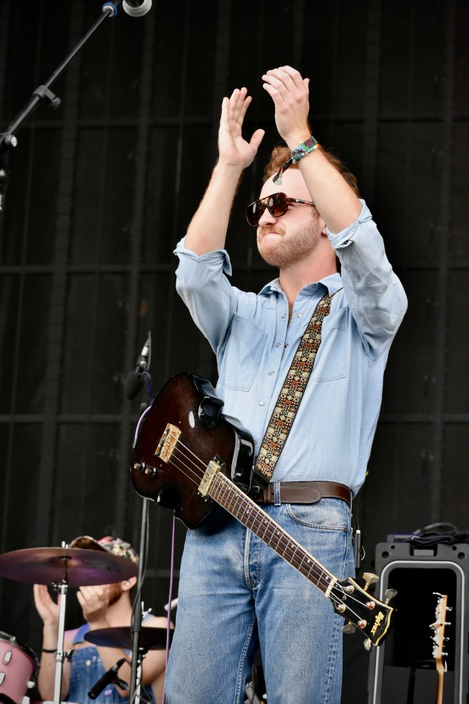 Band member performing with Willow Avalon at Hinterland 2025