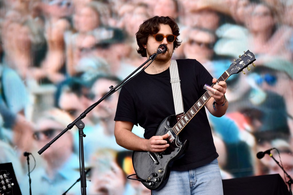 Guitarist performing with Role Model band at Hinterland Music Festival 2025