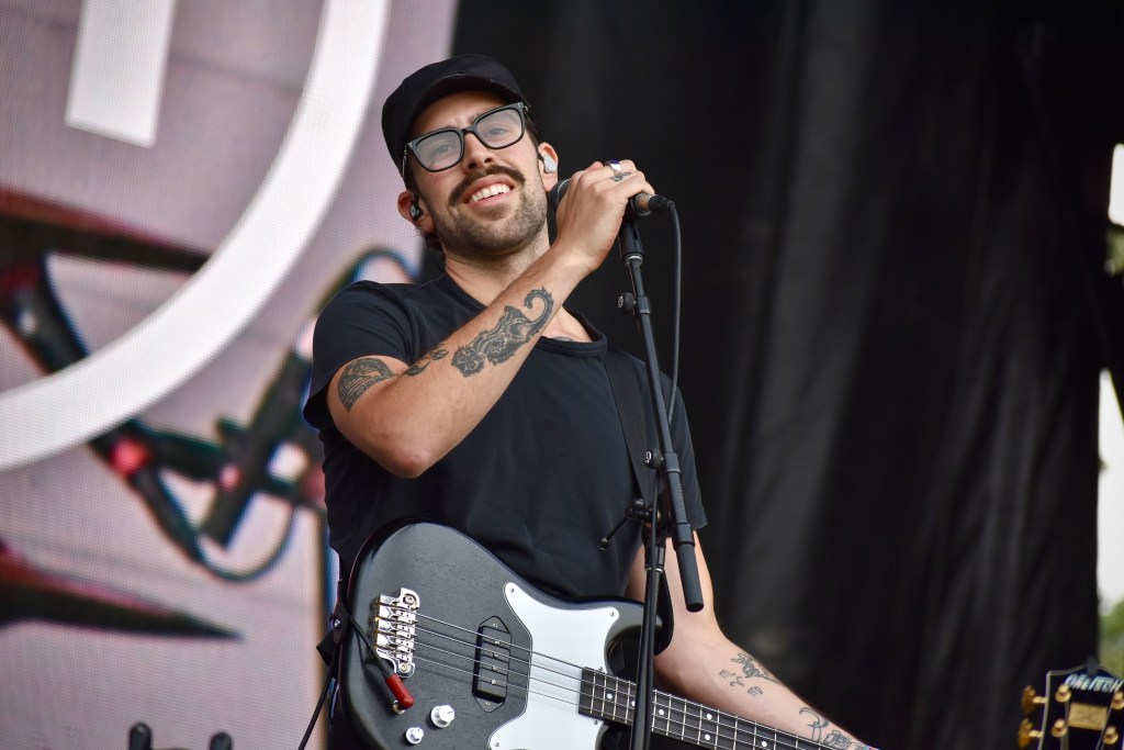 Band member playing with Role Model at Hinterland 2025