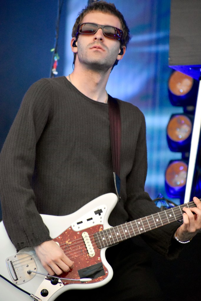 Guitarist with the Marias performing at Hinterland 2025