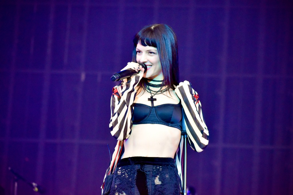 María Zardoya performing at Hinterland Music Festival 2025 in Saint Charles Iowa