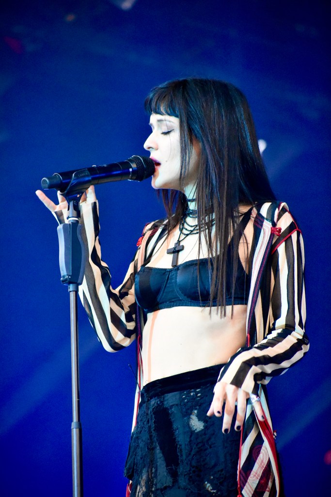 The Marias performing Saturday at Hinterland Music Festival 2025 in Saint Charles Iowa