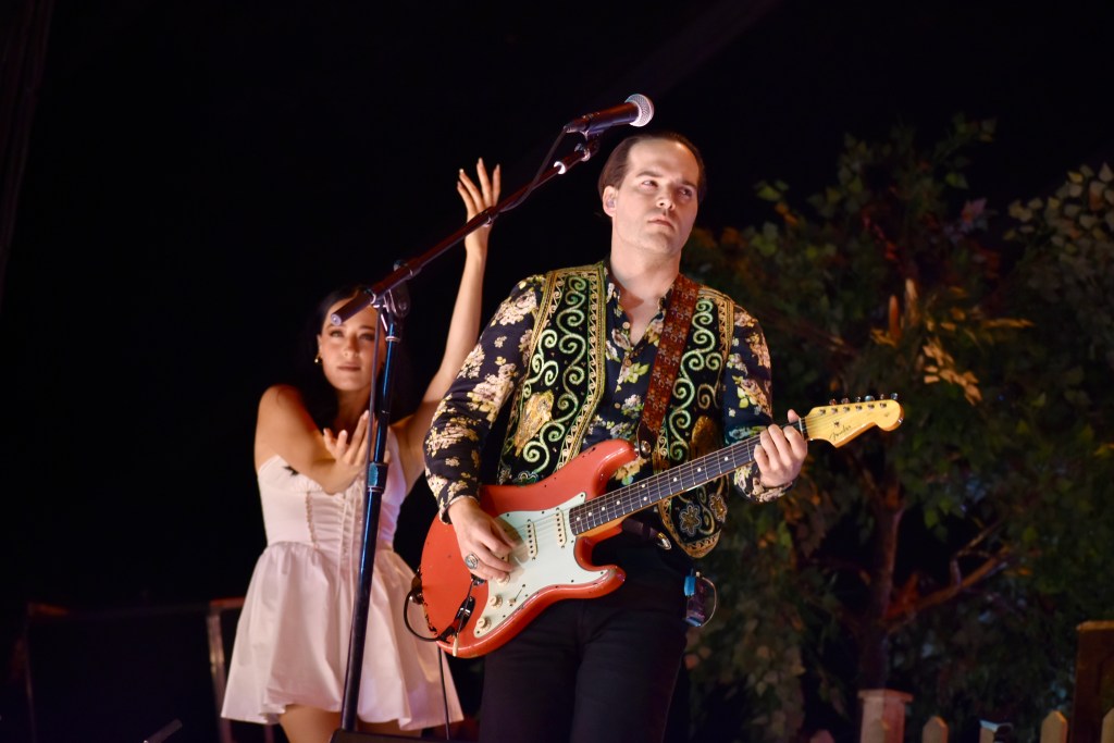 Guitarist performing with Lana Del Rey at Hinterland Music Festival 2025