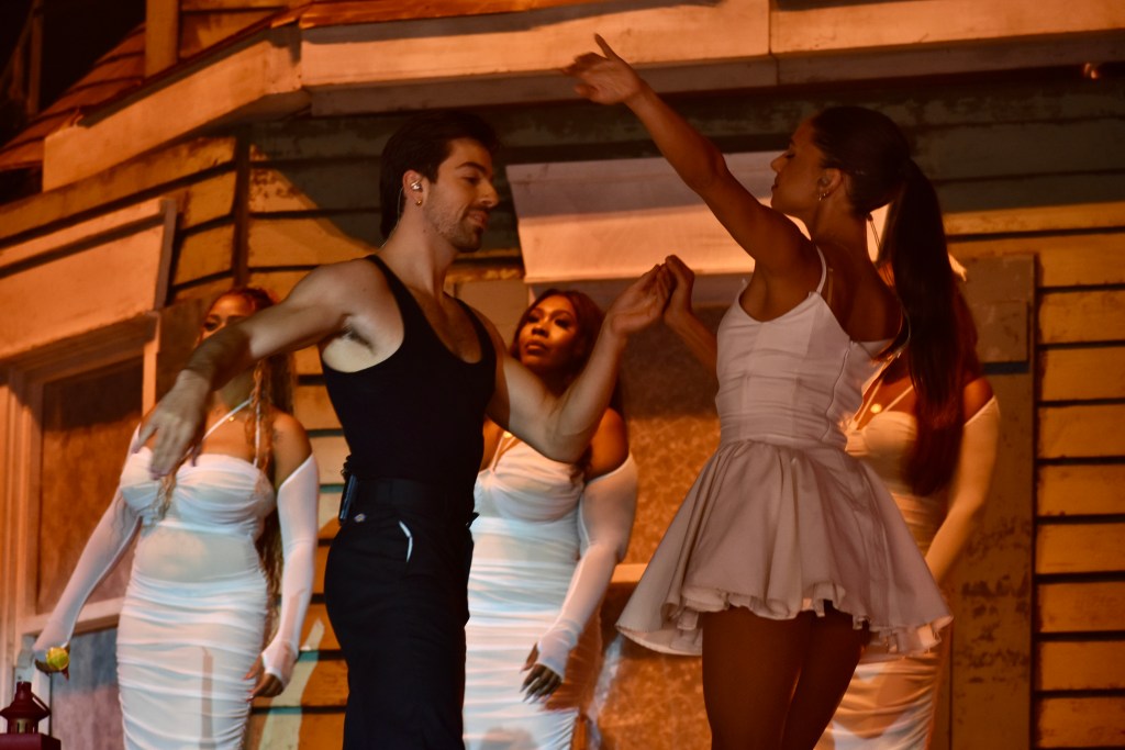 Dancers performing with Lana Del Rey at Hinterland Music Festival