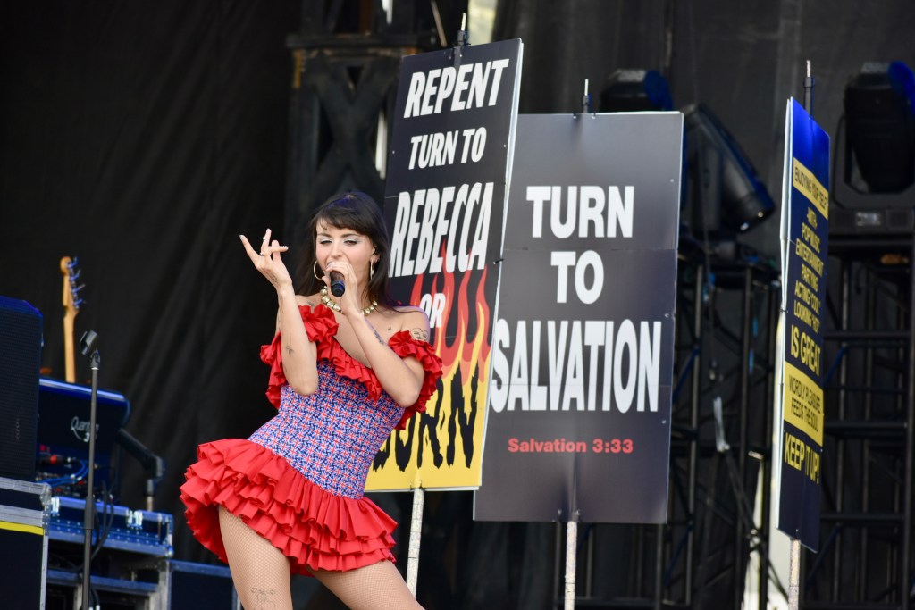 Rebecca Black performing at Hinterland Music Festival 2025