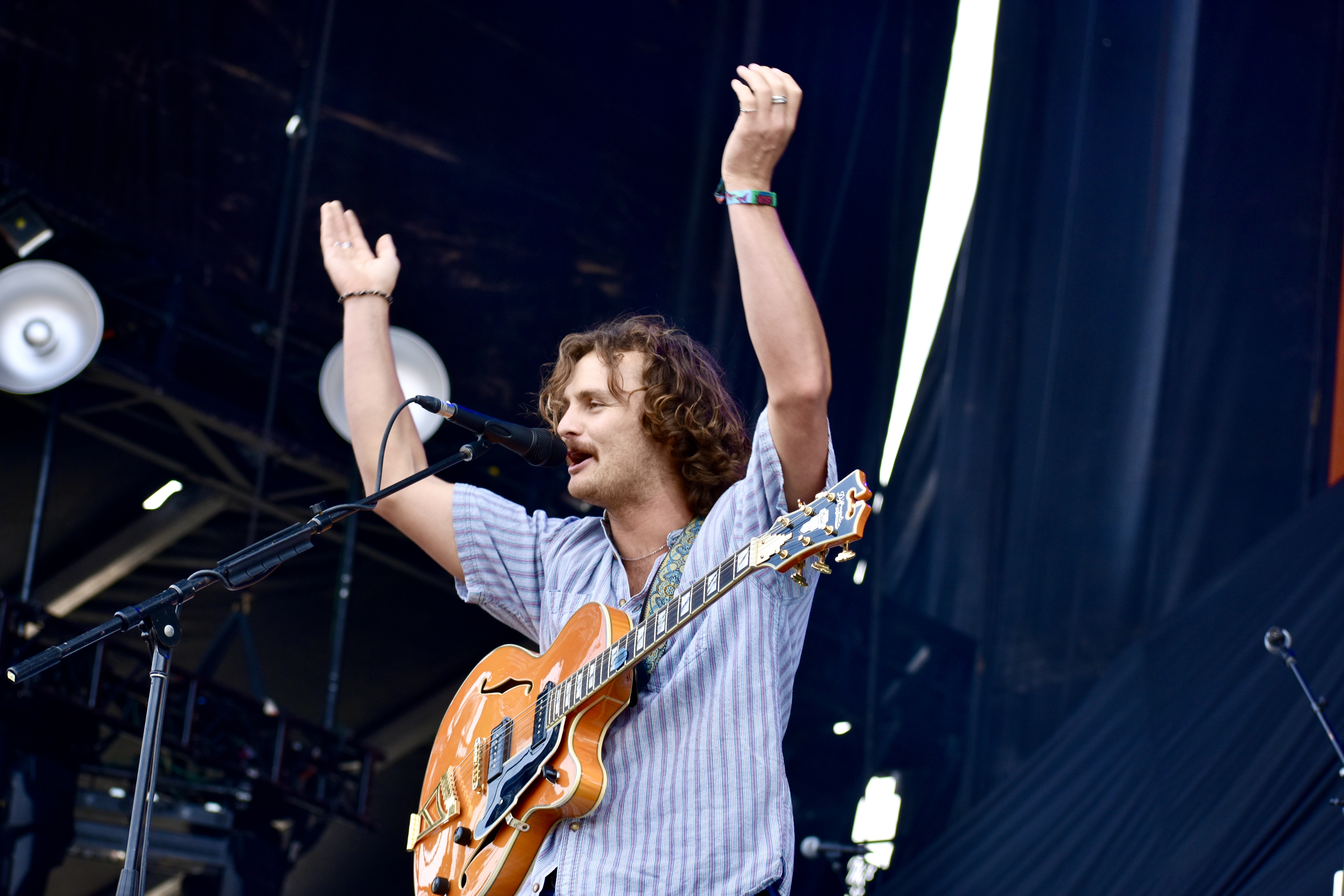 Evan Honer performing at Hinterland Music Festival 2025