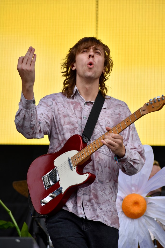 Guitarist performing with Remi Wolfe at Hinterland 2025