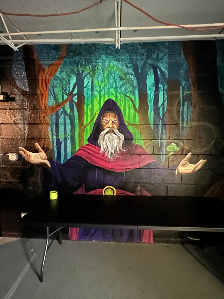 Art on wall at The Arcane Workshop in Nashville Tennessee