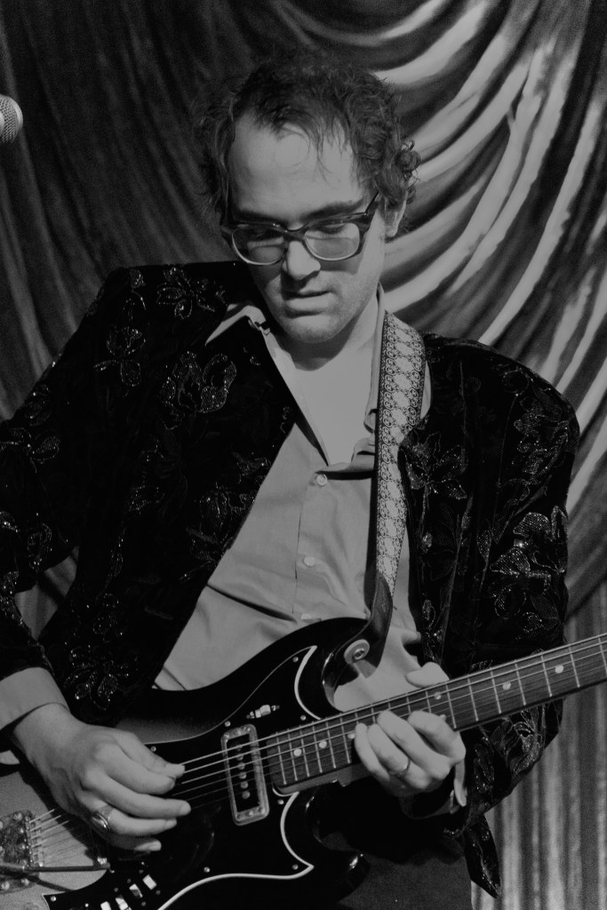 Guitarist performing with Kashena Sampson at Eastside Bowl In Nashville Tennessee October 2025