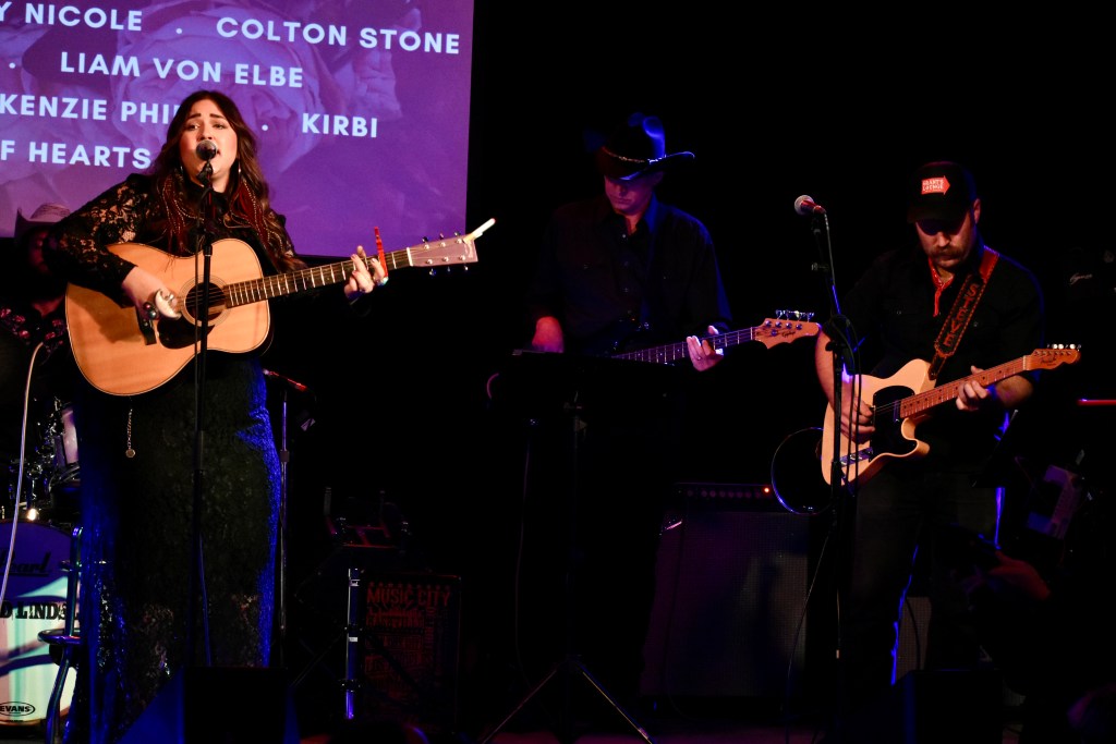 Mindy Miller performing in Nashville Tennessee