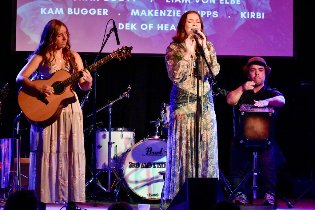 Kirbi Singing At 3rd & Lindsley In Nashville Tennessee