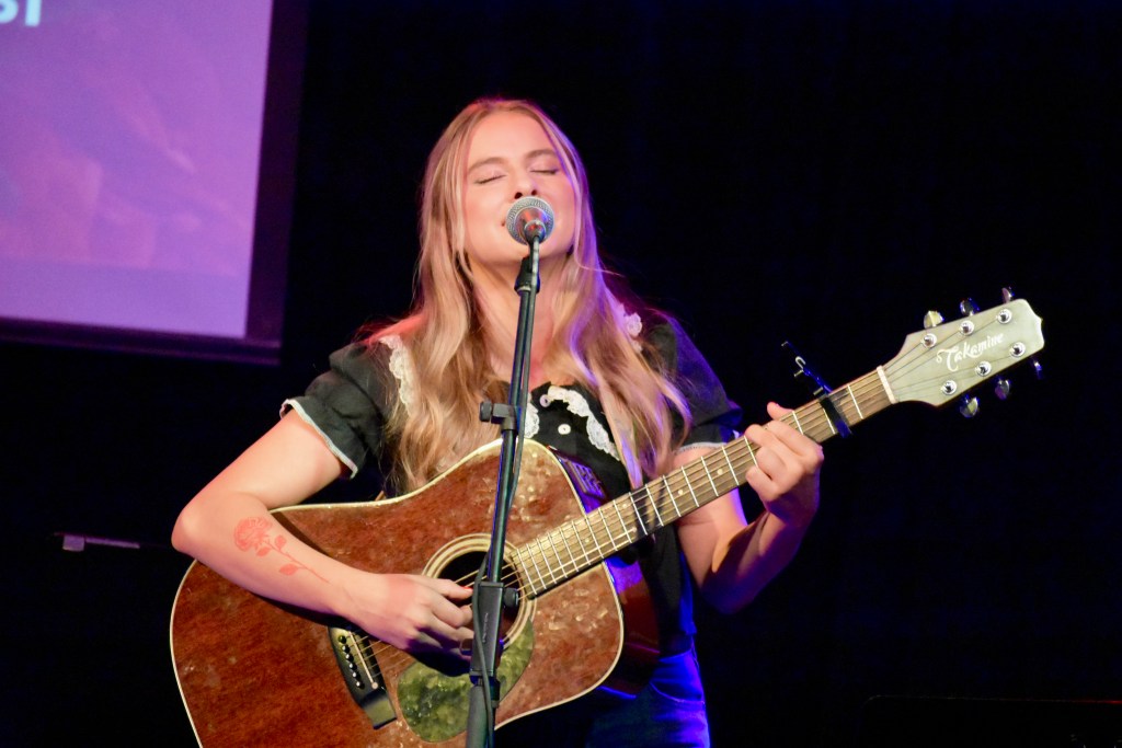 Kam Bugger singing at 3rd & Lindsley in Nashville