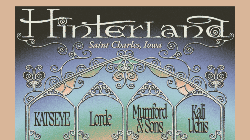 Hinterland 2026 Headliner Poster