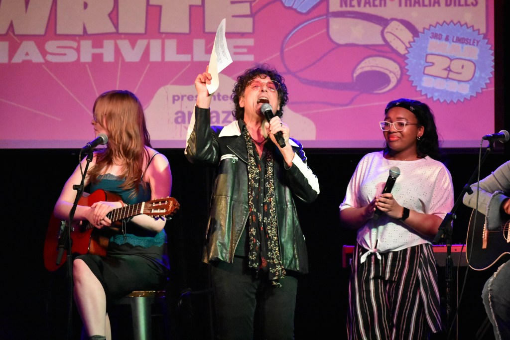 Brother Love as emcee of Girls Write Nashville 2026 Benefit Concert