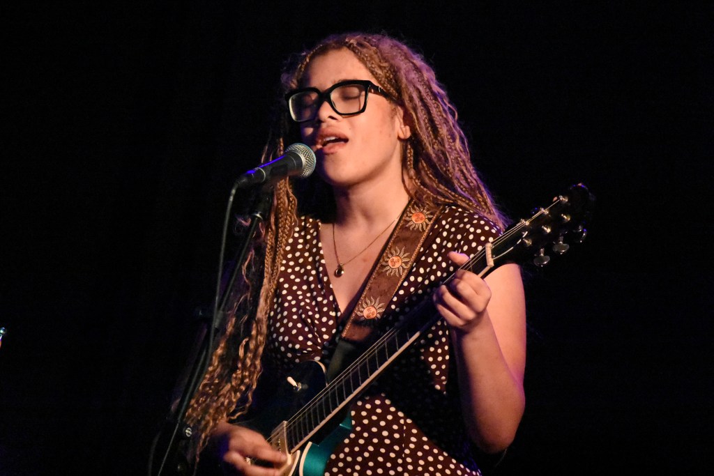 Koley Berry performing at the 2026 Girls Write Nashville artist showcase