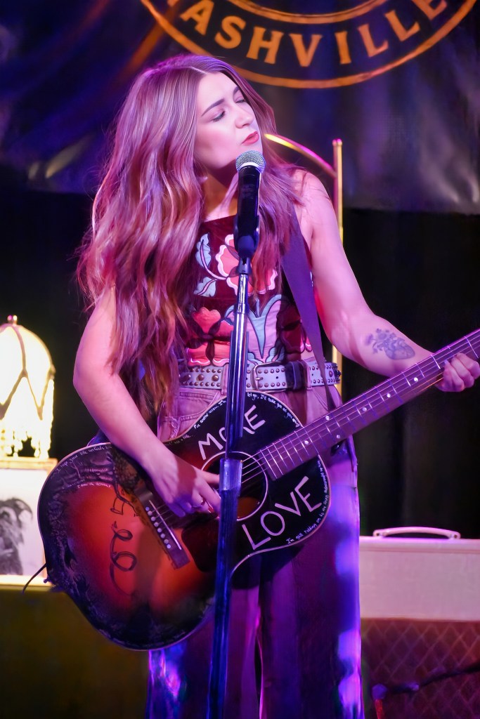 Tenille Townes performing in concert at 3rd and Lindsley in Nashville Tennessee