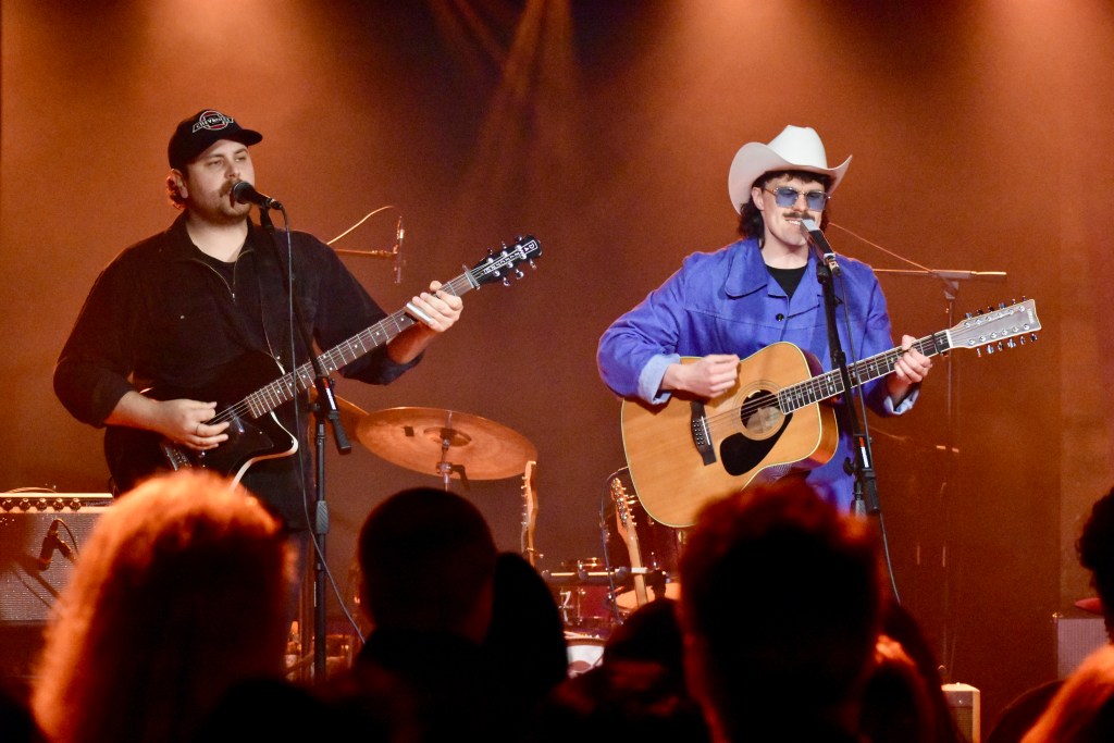 Boy Golden singing at Cannery Hall in Nashville
