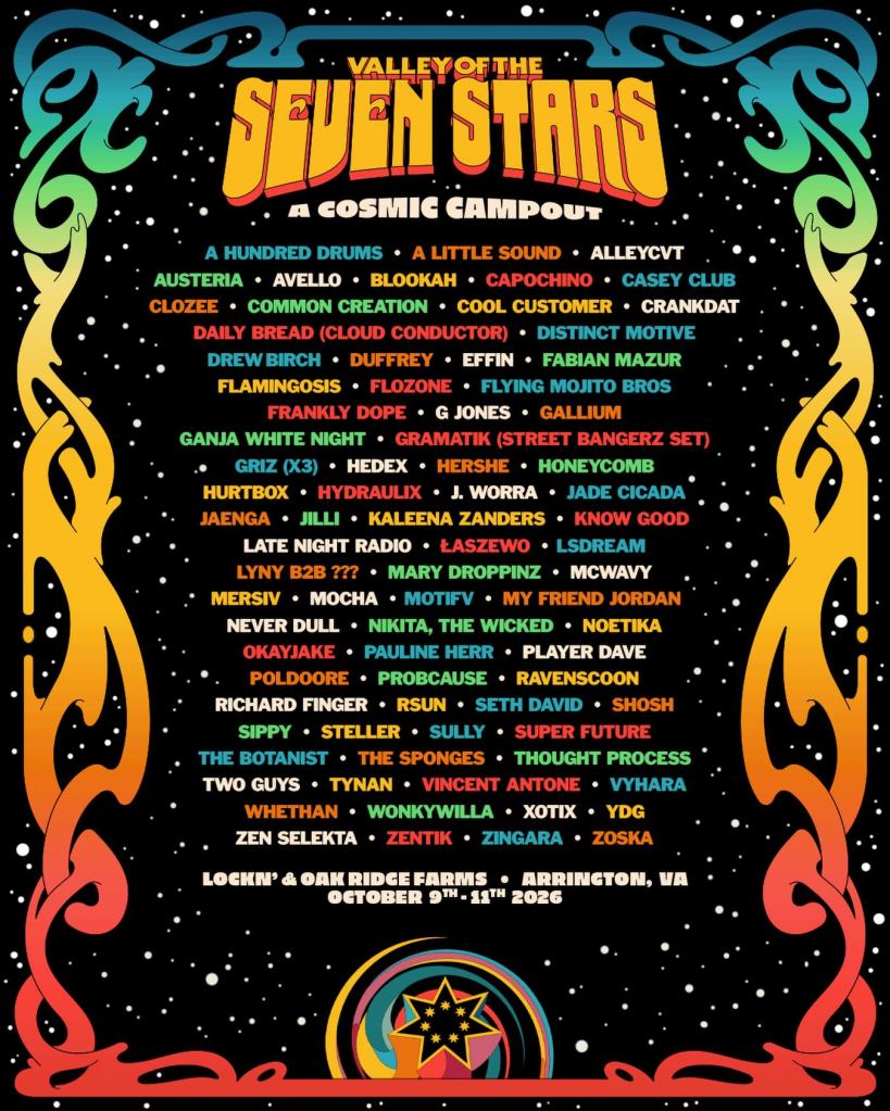 Seven Stars Fest 2026 Lineup Poster