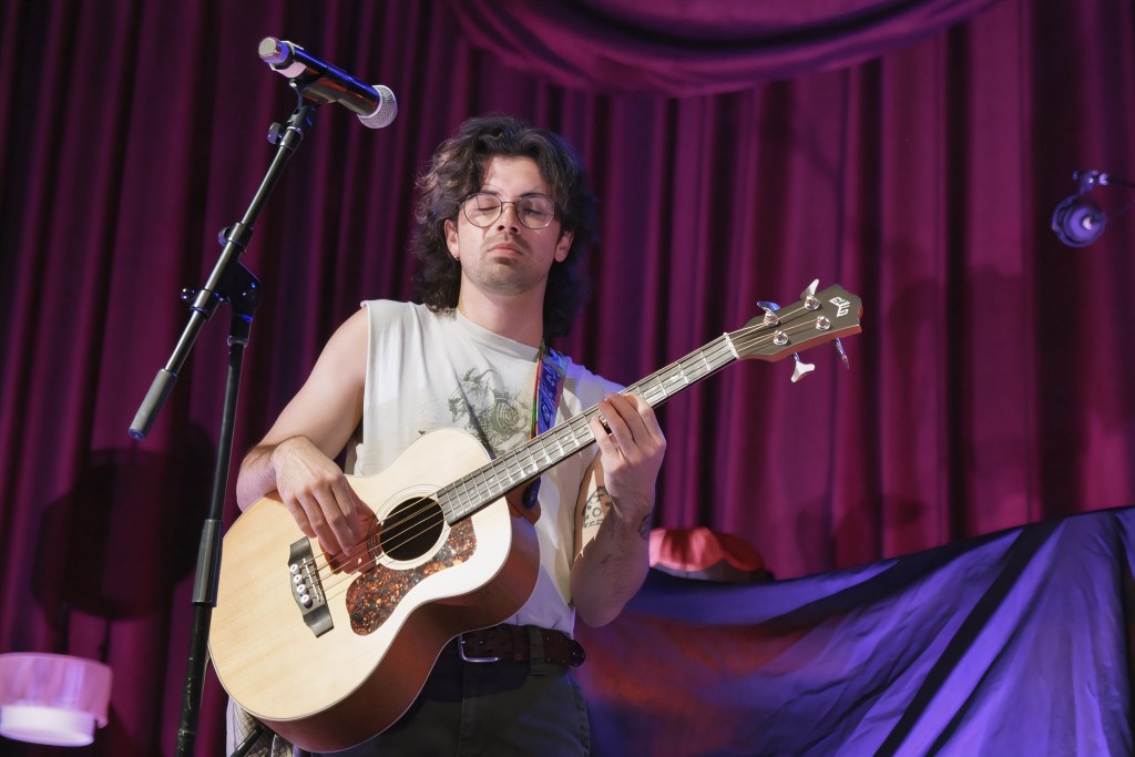Simon Safran playing guitar with chrysalis opening for The Head and The Heart at Brooklyn Bowl Nashville April 2026