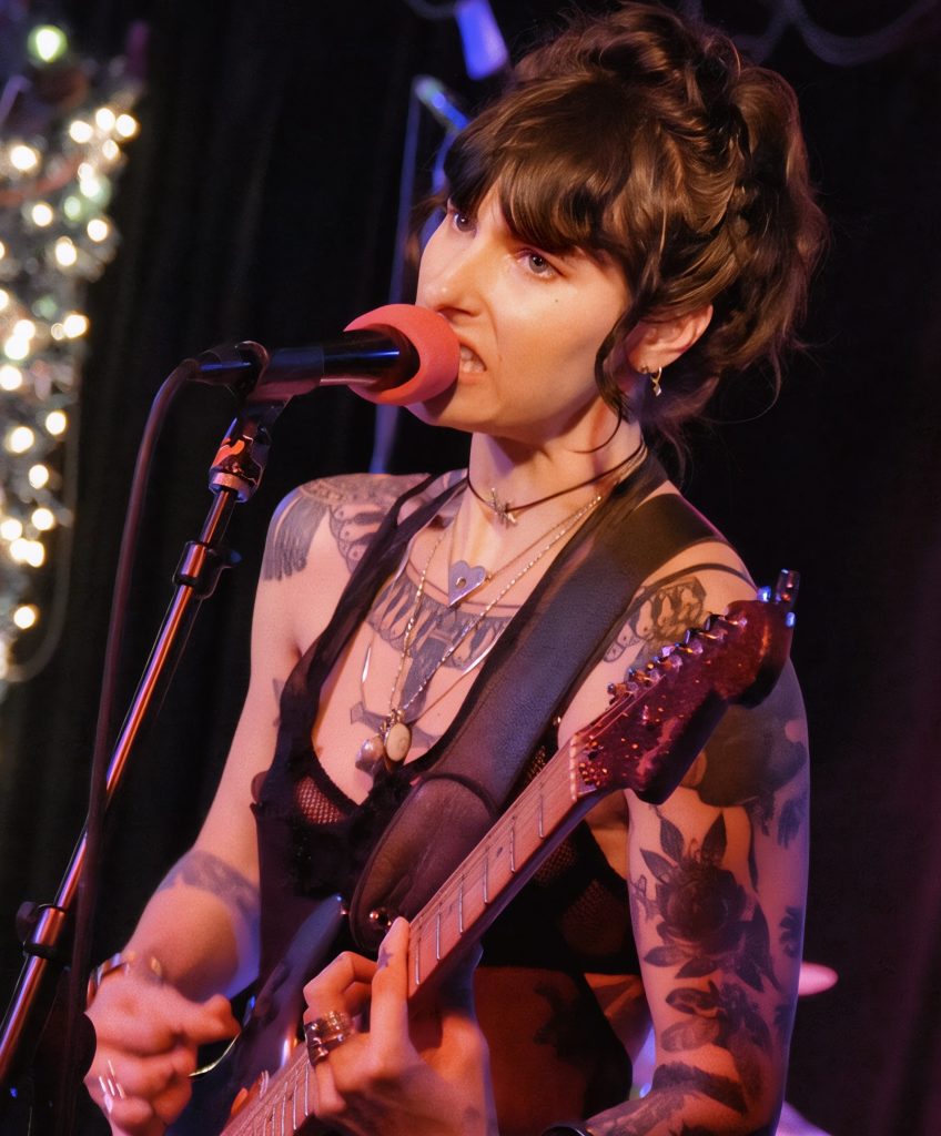 The band SKORTS performing in concert at The Basement in Nashville Tennessee