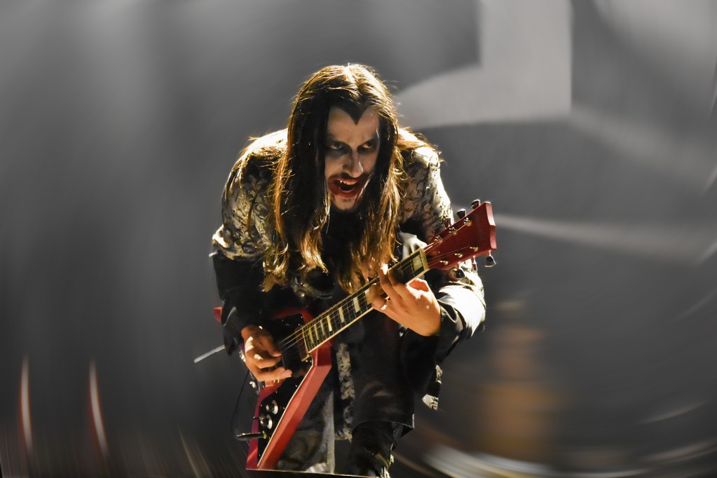 Guitarist for Castle Rat performing at The Pinnacle in Nashville Tennessee