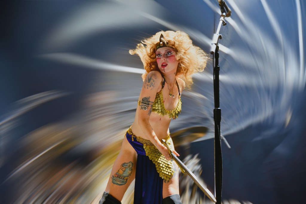 Riley Pinkerton as the Rat Queen with the band Castle Rat
